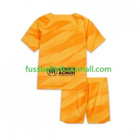 Fußballtrikots FC Barcelona Torwart Kinder 2023-2024 Kurzarm Fourth trikot kaufen